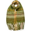 Juleeze JZSC0822GR Bufanda Verde Marrón Estampado 39x200 cm Sintética Señoras