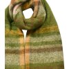 Juleeze JZSC0822GR Bufanda Verde Marrón Estampado 39x200 cm Sintética Señoras