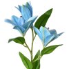 Clayre & Eef 5PL0119BL Ramo Decorativo con Flores Azul Verde 17x12x71 cm
