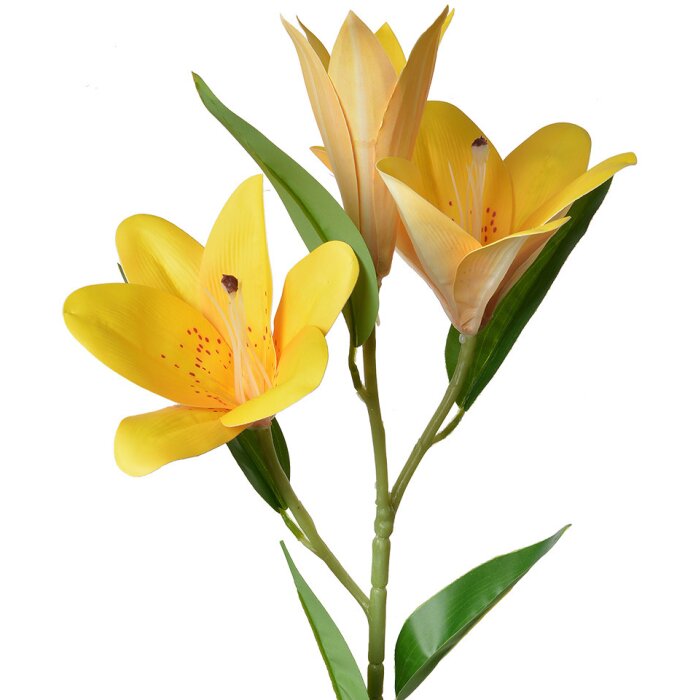 Clayre & Eef 5PL0119Y Ramo Decorativo con Flores Amarillo 17x12x71 cm Moderno