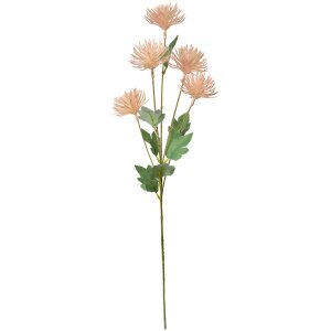 Clayre & Eef 5PL0124P Rama decorativa con flores rosas 16x9x70 cm plástico moderno