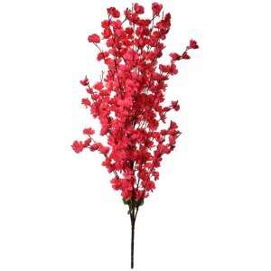 Clayre & Eef 5PL0127F Decoración rama con flores rosas 40x10x100 cm