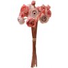 Clayre & Eef 6PL0327 Ramo de rosas artificiales Rojo Negro Ø 10x27 cm