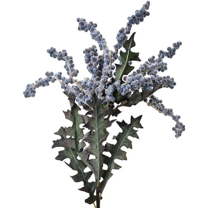 Clayre & Eef 6PL0329 Decoración Rama con Flores Azul 20x20x103 cm