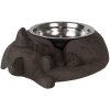 Clayre & Eef 6Y5640 Comedero Forma Gato Marrón 32x23x10 cm 325 ml