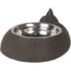 Clayre & Eef 6Y5640 Comedero Forma Gato Marrón 32x23x10 cm 325 ml