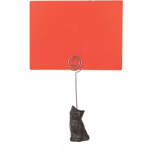 Clayre & Eef 6Y5648 Tarjetero Hierro Marrón 3x3x14 cm