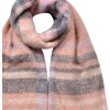 Juleeze JZSC0822P Bufanda Rosa Gris 39x200 cm Sintética Señoras