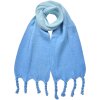 Juleeze JZSC0827BL Pañuelo Azul Blanco 32x220 cm Mujer Sintético