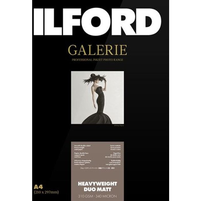 Papel fotográfico Ilford Gallery Duo Matt A4 50 hojas 210 g/m