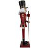 Clayre & Eef 5Y1259 Figura Decorativa Soldado Oro Rojo Metal 18x19x60 cm
