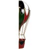 Clayre & Eef 5Y1260 Decoración Globo Aerostático Metal Rojo Verde 31x16x63 cm