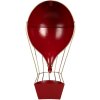 Clayre & Eef 5Y1260 Decoración Globo Aerostático Metal Rojo Verde 31x16x63 cm