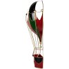Clayre & Eef 5Y1260 Decoración Globo Aerostático Metal Rojo Verde 31x16x63 cm