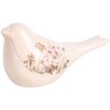 Clayre & Eef 6CE1953M Decoración Pájaro Cerámica Beige Rosa 22x9x12 cm