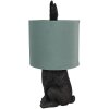 Clayre & Eef 6LMC0099ZVLGR Sobremesa Conejo Ø 20x43 cm Verde Negro