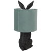 Clayre & Eef 6LMC0099ZVLGR Sobremesa Conejo Ø 20x43 cm Verde Negro