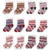 Juleeze JZSKSET0002 Juego de calcetines 12 pares Talla única diseños diferentes Caliente