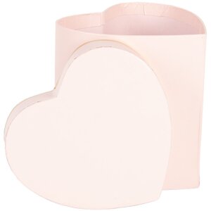 Clayre & Eef 66024P Caja Regalo Corazón Rosa 10x10x10 cm