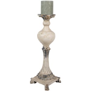 Clayre & Eef 6MG0056 Candelero Beige Marrón...