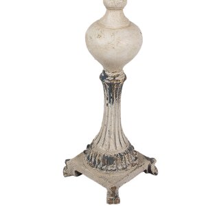 Clayre & Eef 6MG0056 Candelero Beige Marrón 14x14x40 cm