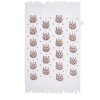 Clayre & Eef CTGTW Toalla de Huéspedes Motivo Ciervo Marrón Blanco 40x66 cm Estilo Campestre