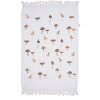 Clayre & Eef CTLFJ Toalla de Huésped Blanco Marrón 40x66 cm Algodón Estilo Campestre