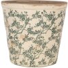 Clayre & Eef 6CE1976L Maceta decoración Ø 21x20 cm Flor vintage