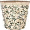 Clayre & Eef 6CE1976L Maceta decoración Ø 21x20 cm Flor vintage