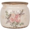 Clayre & Eef 6CE1978M Maceta decoración flor motivo Ø 16x13 cm