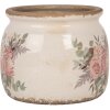 Clayre & Eef 6CE1978M Maceta decoración flor motivo Ø 16x13 cm