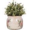 Clayre & Eef 6CE1978M Maceta decoración flor motivo Ø 16x13 cm