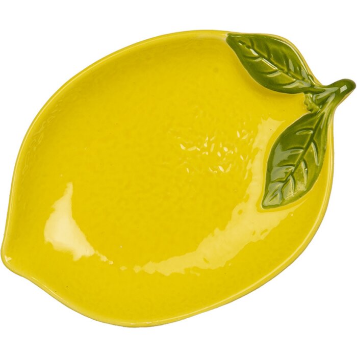 Clayre & Eef 6CEBO0084M Bol limón 15x11x2 cm Amarillo