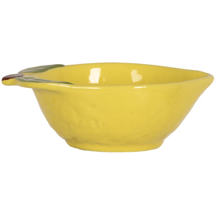 Clayre & Eef 6CEBO0084S Bol Limón Amarillo 12x9x4 cm 100 ml