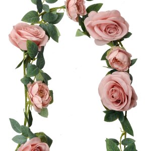 Clayre & Eef 6PL0321P Guirnalda de Rosas Artificiales...