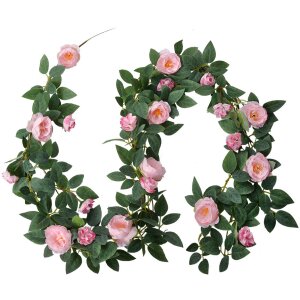 Clayre & Eef 6PL0323 Guirnalda de Rosas Artificiales...