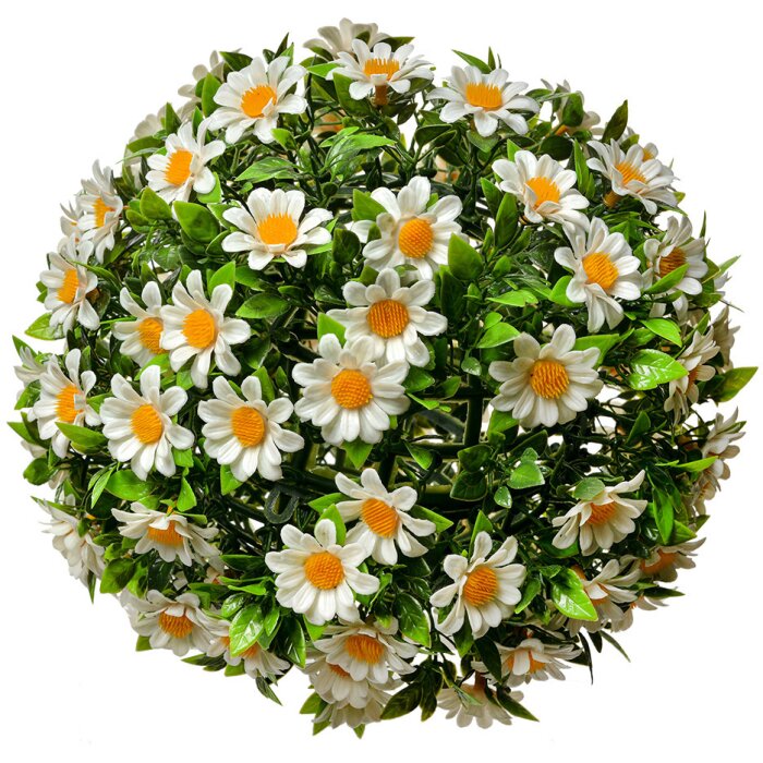 Clayre & Eef 6PL0324M Bola decorativa flor artificial margarita Ø 22 cm