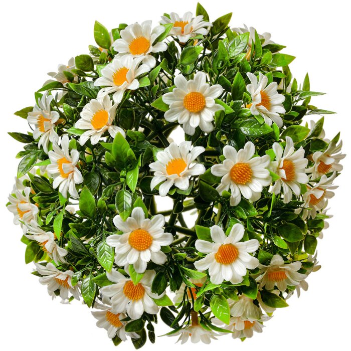 Clayre & Eef 6PL0324S Flor artificial decorativa bola margarita Ø 17 cm