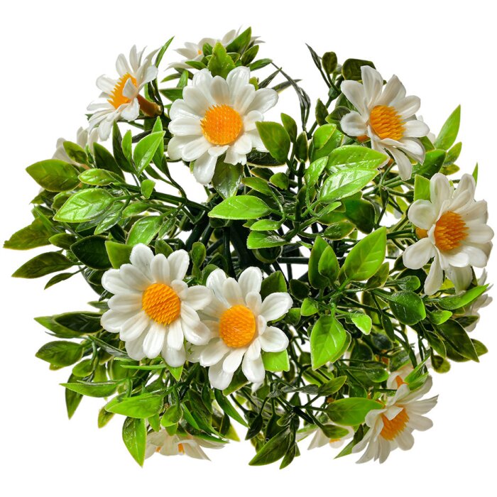 Clayre & Eef 6PL0324XS Bola decorativa flor artificial margarita Ø 12 cm