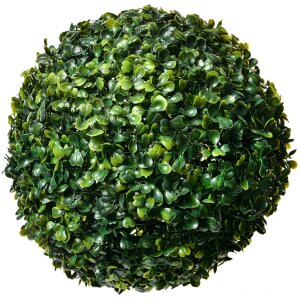 Clayre & Eef 6PL0325L Boj decorativo de plástico verde Ø 24 cm