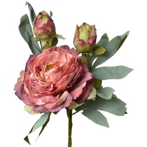 Clayre & Eef 6PL0332R Flor artificial Rosa roja...
