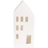 Clayre & Eef 6CE1793 Casa LED de porcelana 7x6x15 cm Blanco