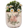 Clayre & Eef 6CE1981M Maceta Cerámica Beige Rosa Ø 14x13 cm