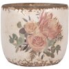 Clayre & Eef 6CE1981S Maceta Cerámica Beige Rosa Ø 11x10 cm