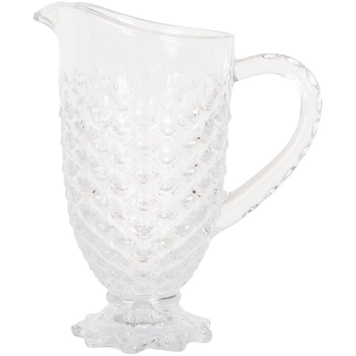 Clayre & Eef 6GL5027 Jarra Vidrio Transparente 20x13x24 cm 1100 ml