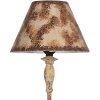 Clayre & Eef 5LMC0043 Lámpara de Mesa Ø22x71cm Hierro Antiguo Beige Marrón E27 60W