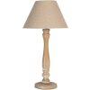Clayre & Eef 6LMC0104 Lámpara de Mesa Marrón Beige Ø26x50cm E27 max 40W