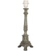 Clayre & Eef 6LMP795 Lámpara pie madera verde 14x14x42 cm E27/máx 1x60W