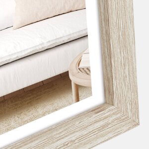 ZEP marco de madera hall 10x15 a 20x30 cm blanco marrón natural bloque perfil cristal transparente