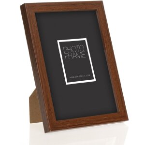 ZEP marco de madera hall 10x15 a 20x30 cm blanco marrón natural bloque perfil cristal transparente